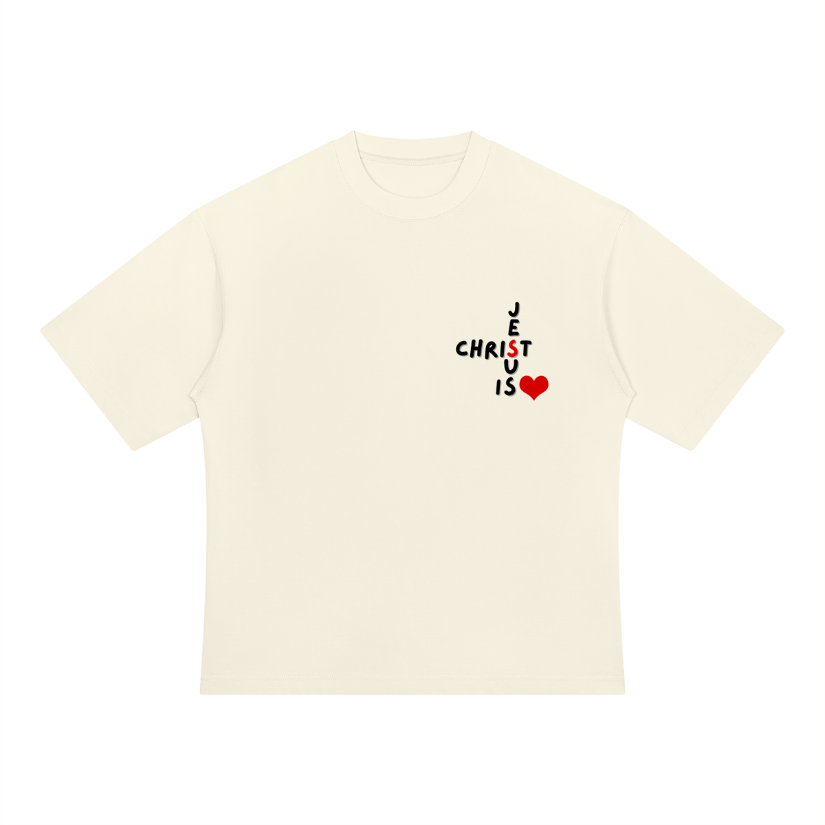 Heavyweight Oversized T-Shirt | Jesus is love
