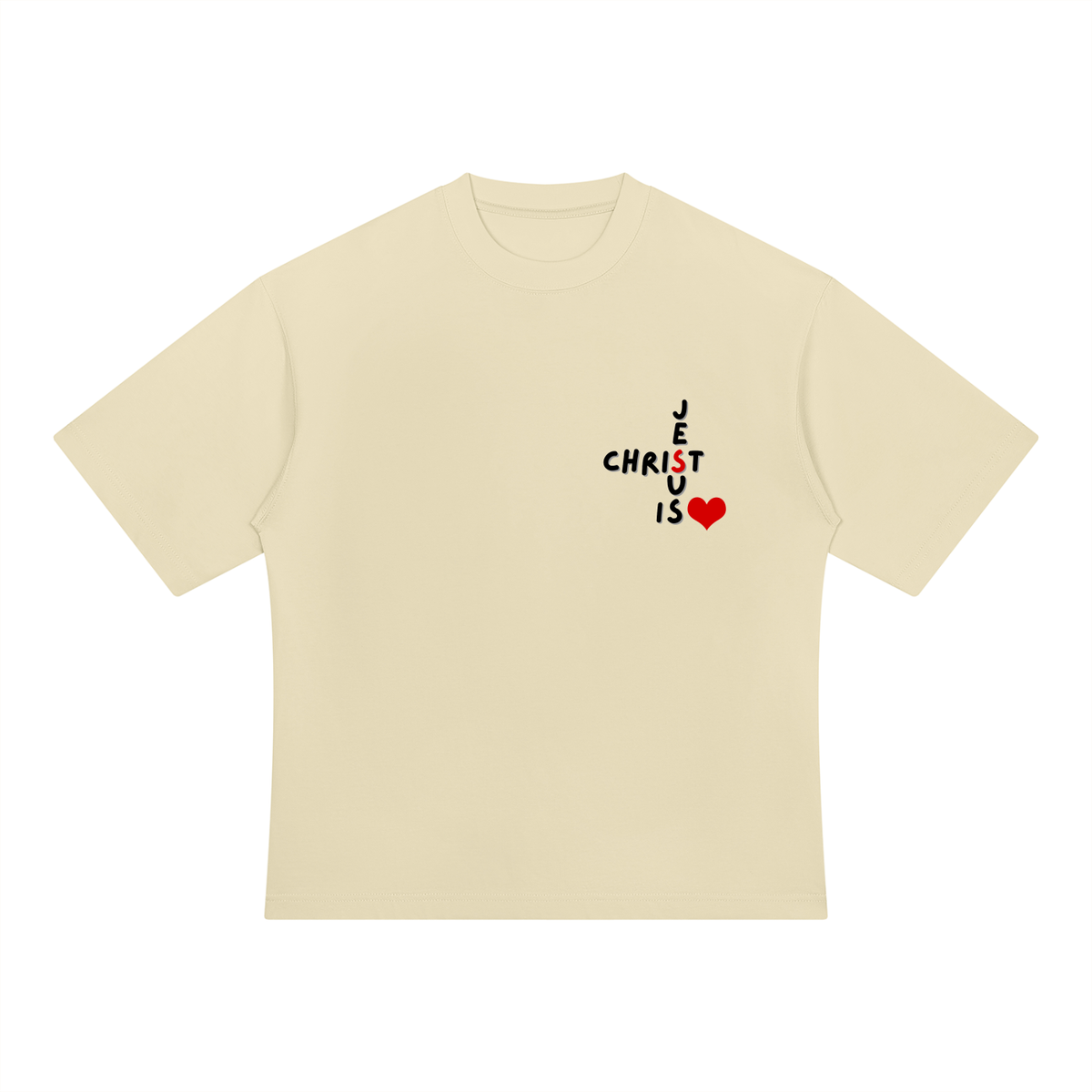 Heavyweight Oversized T-Shirt | Jesus is love