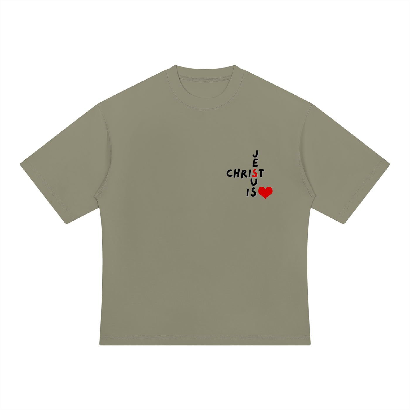 Heavyweight Oversized T-Shirt | Jesus is love