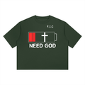 Need God | Blackish Green / Black / Coffee