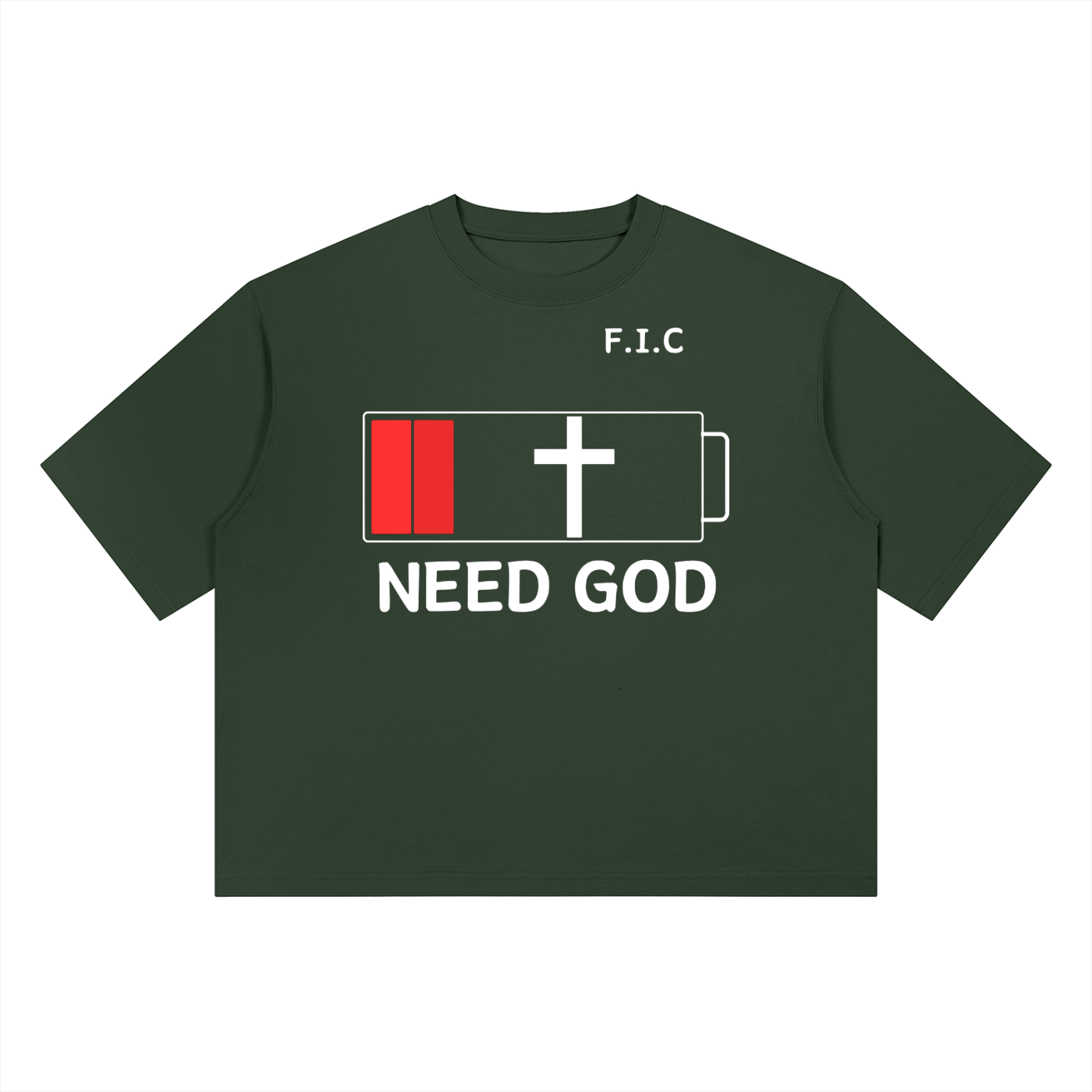 Need God | Blackish Green / Black / Coffee