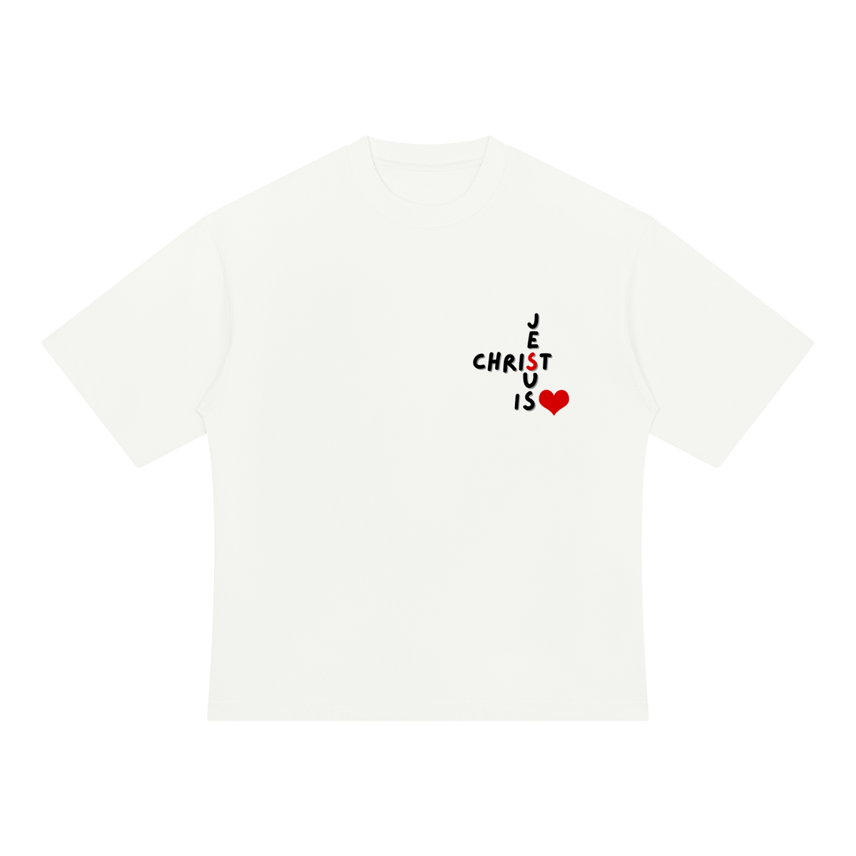 Heavyweight Oversized T-Shirt | Jesus is love