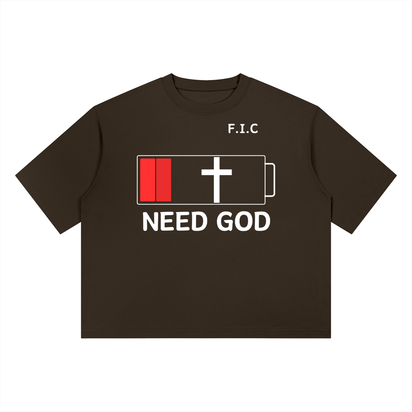 Need God | Blackish Green / Black / Coffee