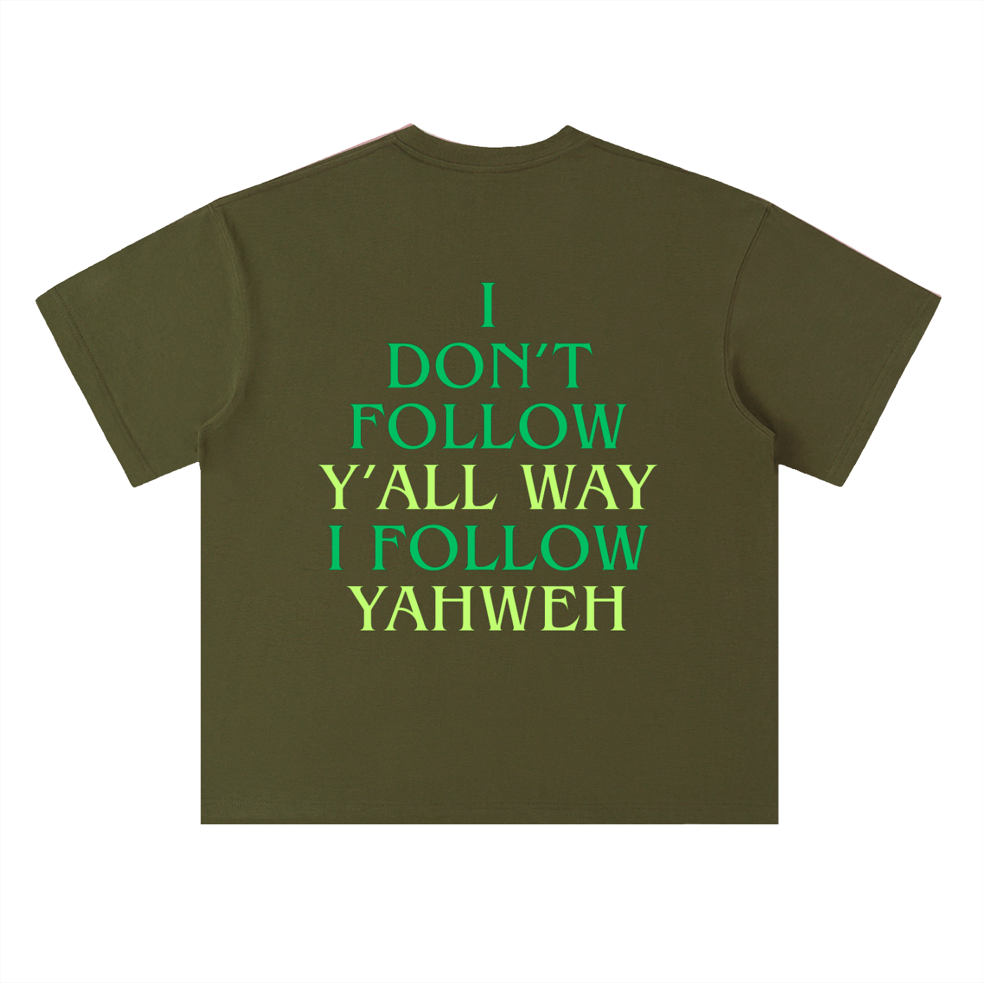 I Don't Follow Y'all Way | Classic Black / Navy / Jungle Green